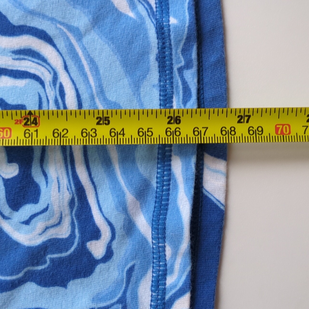 Talbot's Supersoft Jersey Tee, Blue Dynamic Swirls T By Talbot's, 2X, 2XL, XXL - Picture 9 of 11